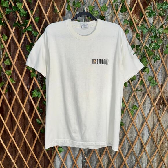 Vintage Y2K side out 1990s surf skate paint ocean t-shirt - Picture 2 of 4